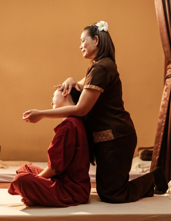 guided yoga stretches with thai traditional massage - Top Thai Massage Houston